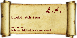 Liebl Adrienn névjegykártya